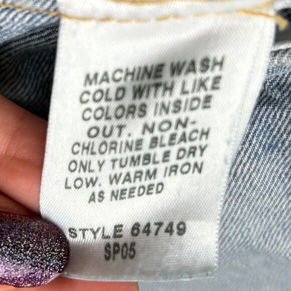 J.Crew Vintage Distressed Denim Jean Jacket Relaxed Fit Medium Blue Wash Women M - Picture 13 of 16